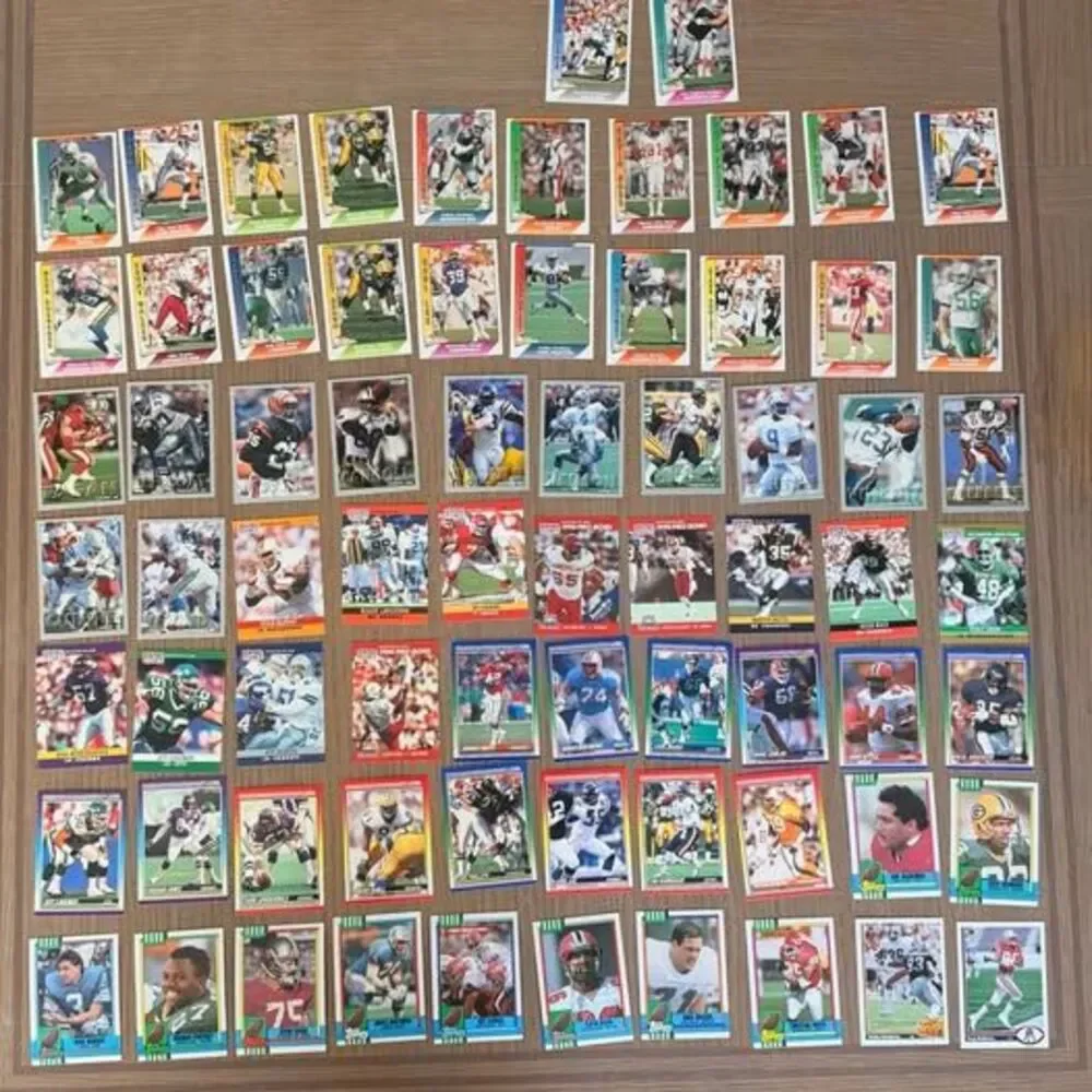 Vintage NFL Football Card Lot 72 Cards Score, Pro Set, Fleer, Topps (1989–1993)
